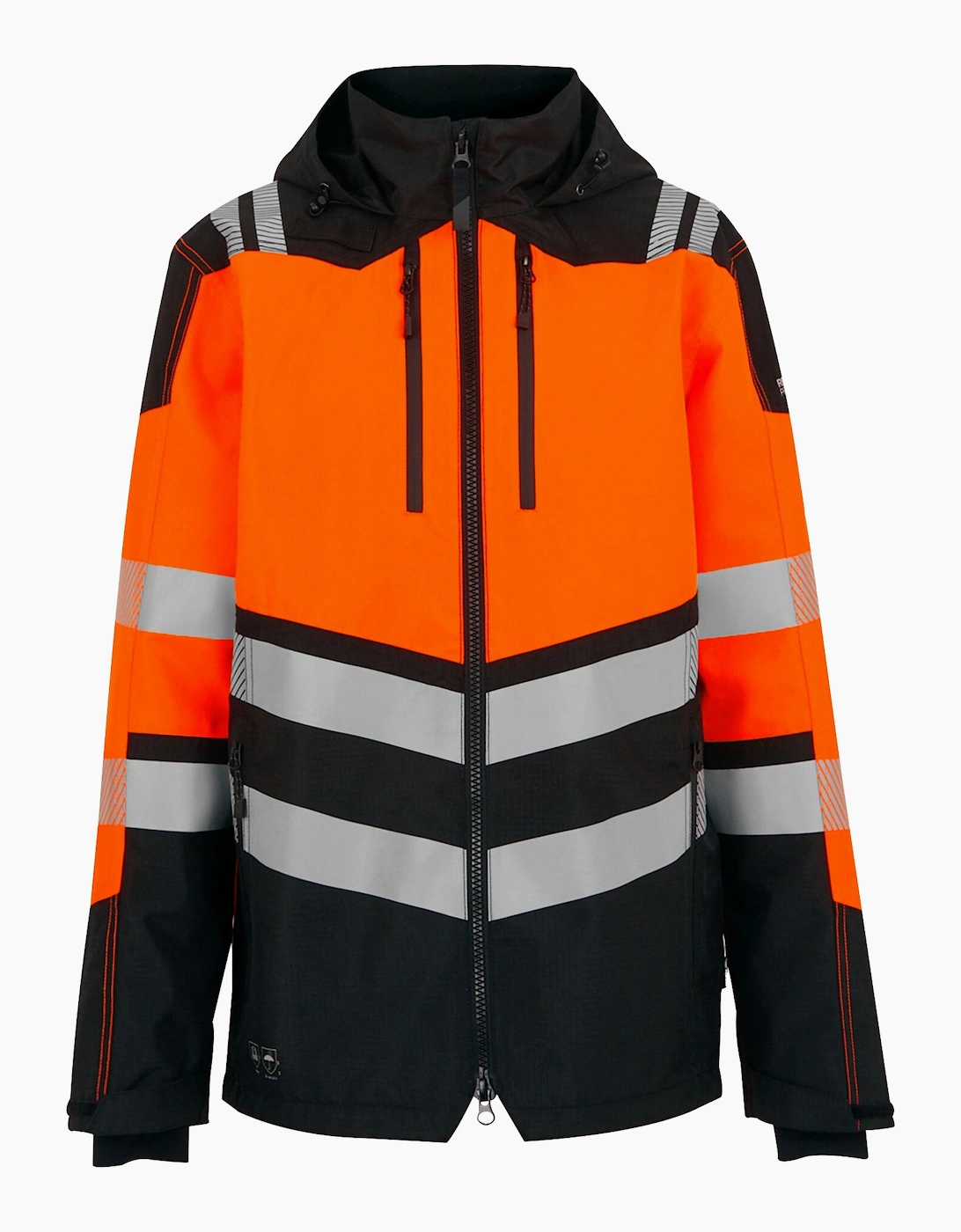 Regatta Women's Black/Multi Professional Mens High-Vis Waterproof Jacket - Size: 22