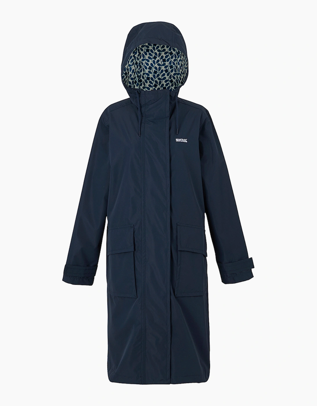 Regatta Women's Navy / Orla Kiely Mac Ii Jasmine Flower Waterproof Jacket - - : 18 Size 18 Uk