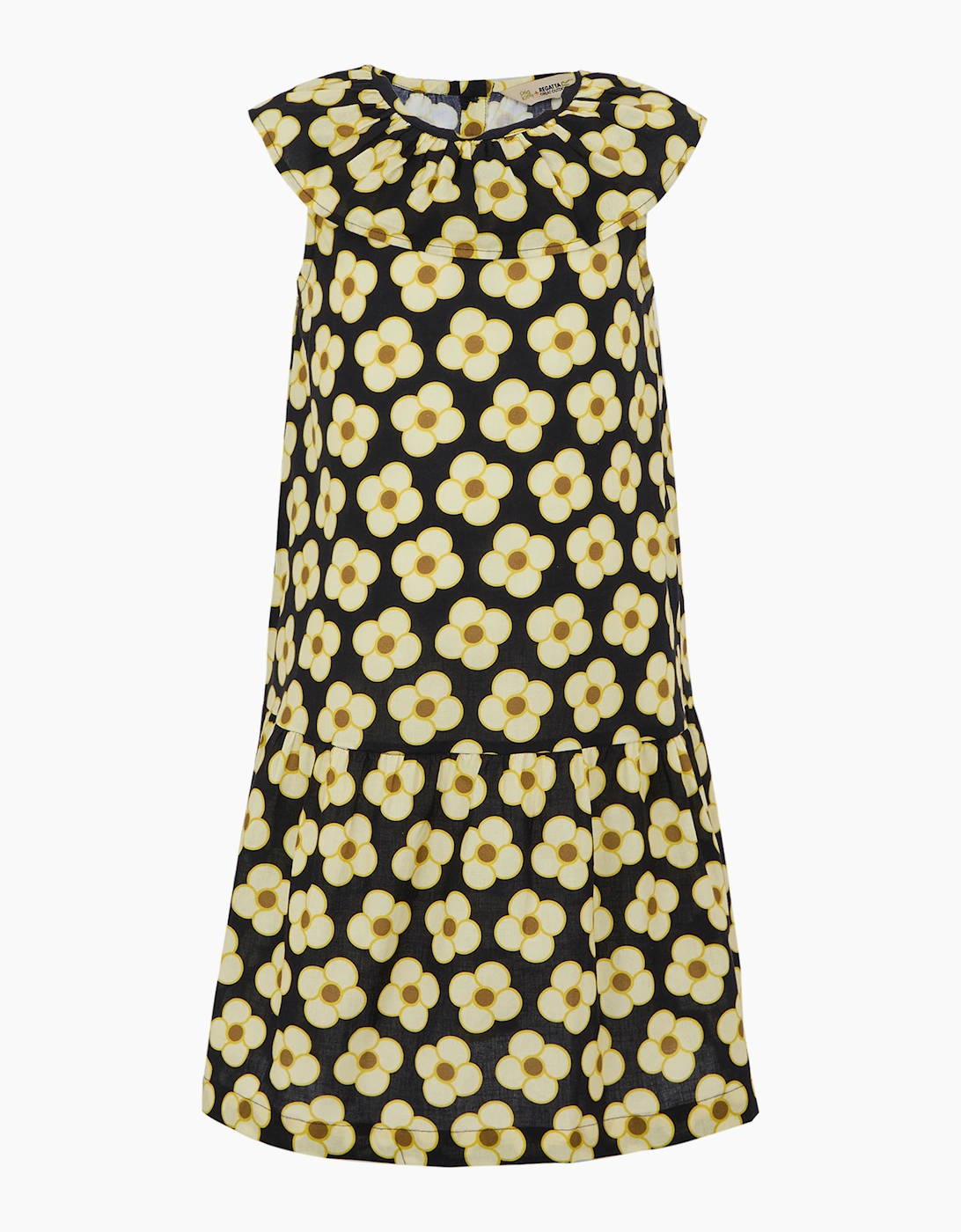 Regatta Girls Black  Orla Kiely Spinning Flower Dress - Size 11 Years/12 Years Kids
