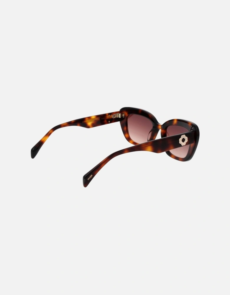 Cat Eye Gradient Full-Rim Acetate Sunglasses Women - Brown