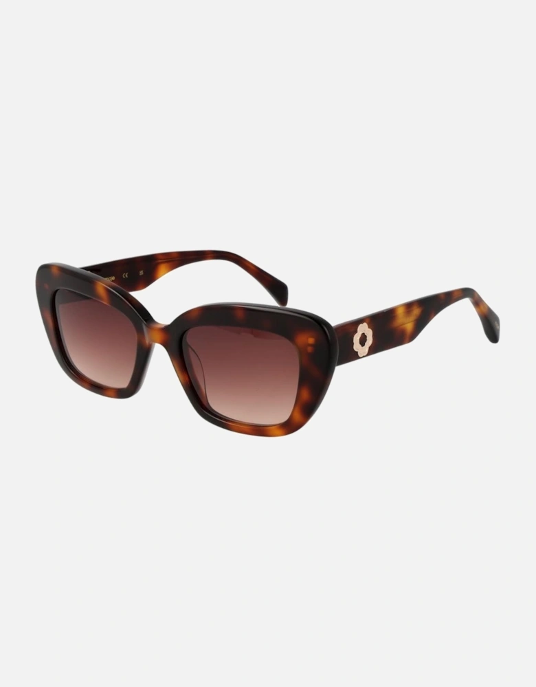 Cat Eye Gradient Full-Rim Acetate Sunglasses Women - Brown