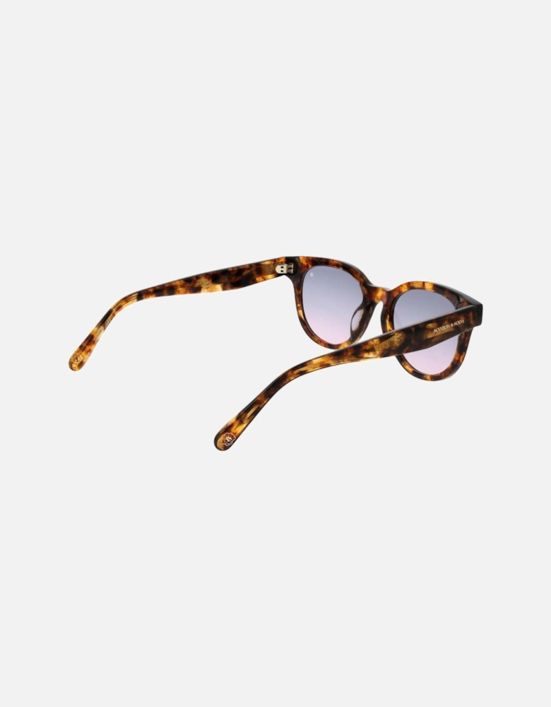 Round Gradient Lenses Full-Rim Sunglasses Women - Brown