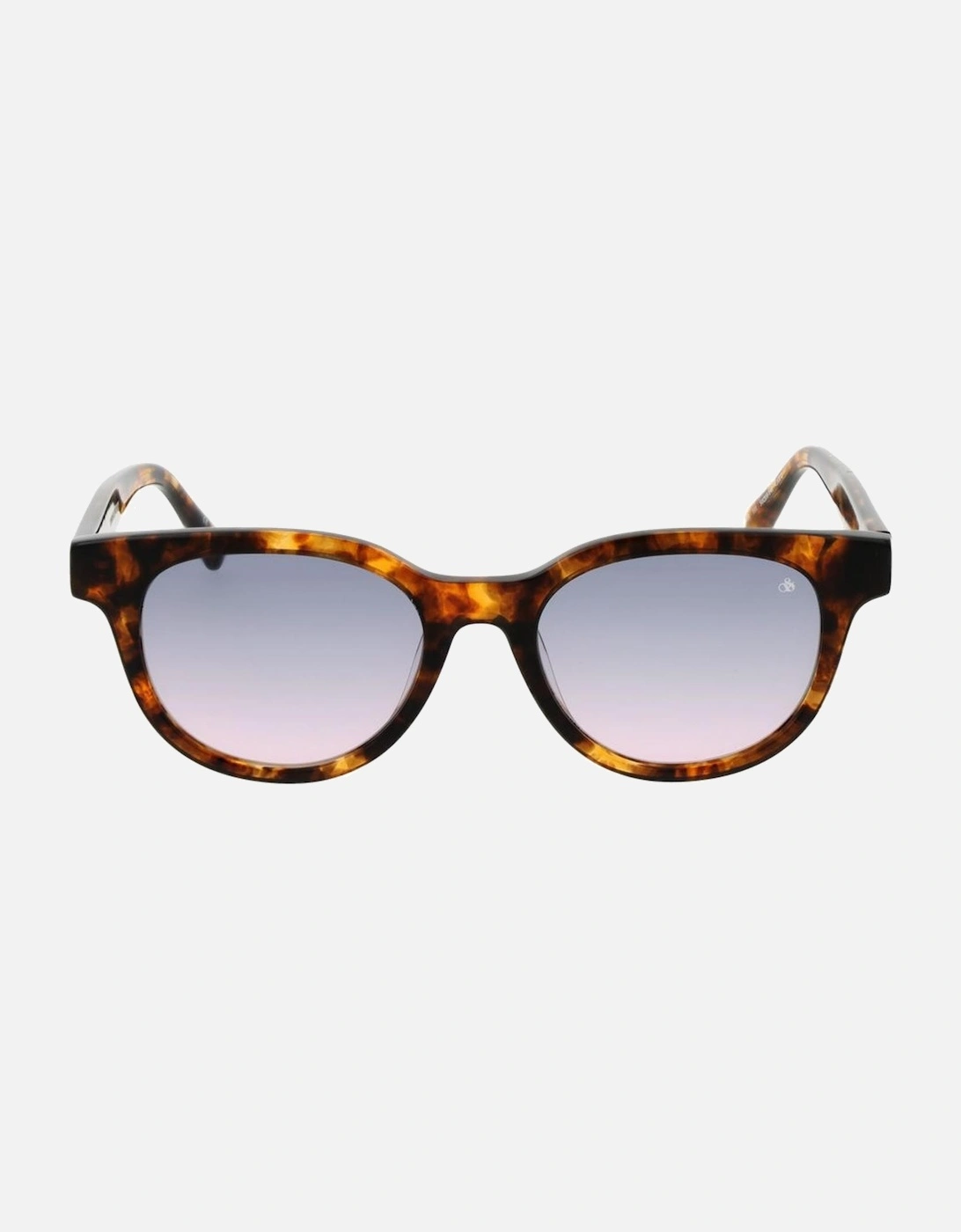 Round Gradient Lenses Full-Rim Sunglasses Women - Brown
