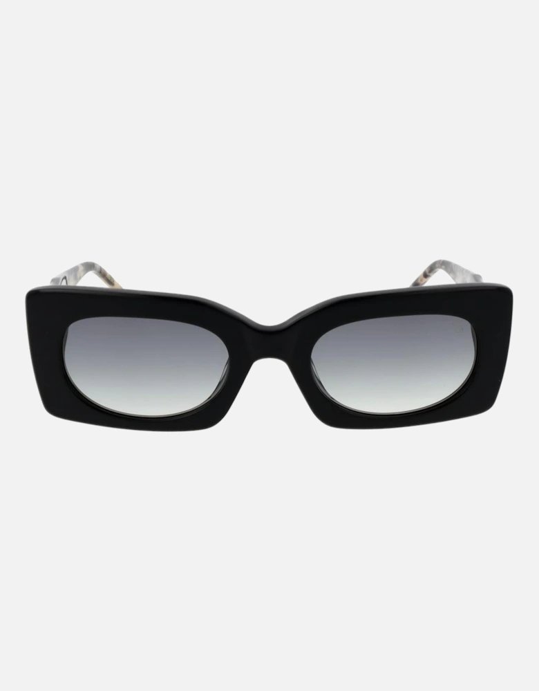 Rectangular Full-Rim Gradient Sunglasses Women - Black