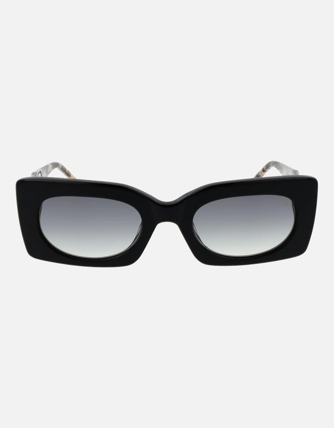 Rectangular Full-Rim Gradient Sunglasses Women - Black
