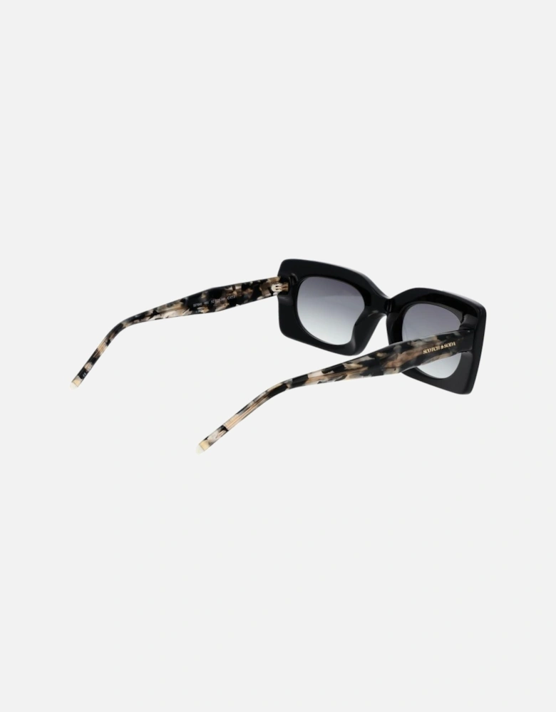 Rectangular Full-Rim Gradient Sunglasses Women - Black