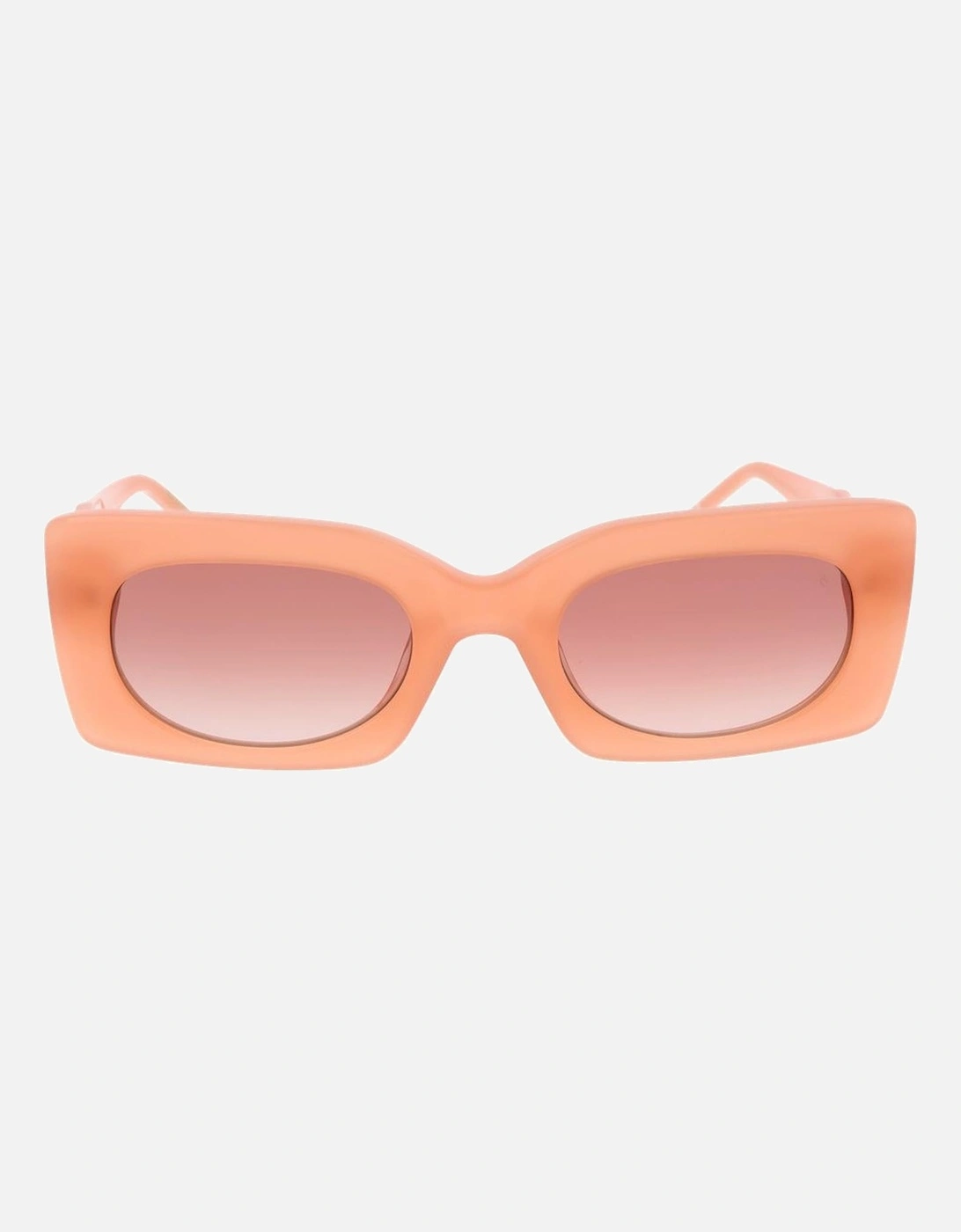 Rectangle Full-Rim Acetate Sunglasses with Brown Lenses Women - Pink