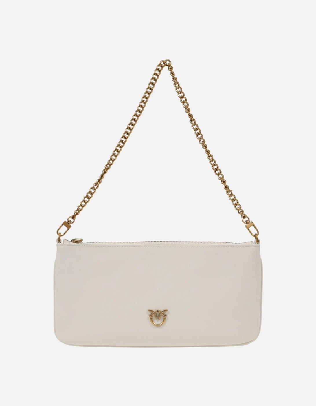 Leather Zip Fastened Bag with Inside Pockets Women - White, 4 of 3