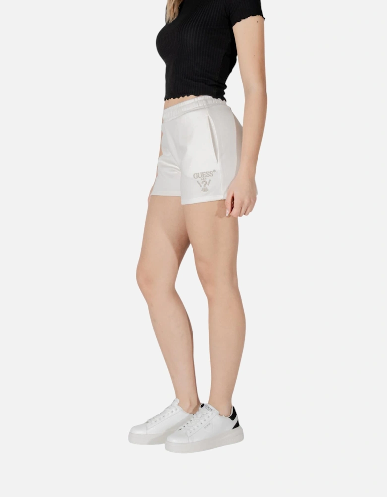 Front and Back Pocket Shorts Women - White
