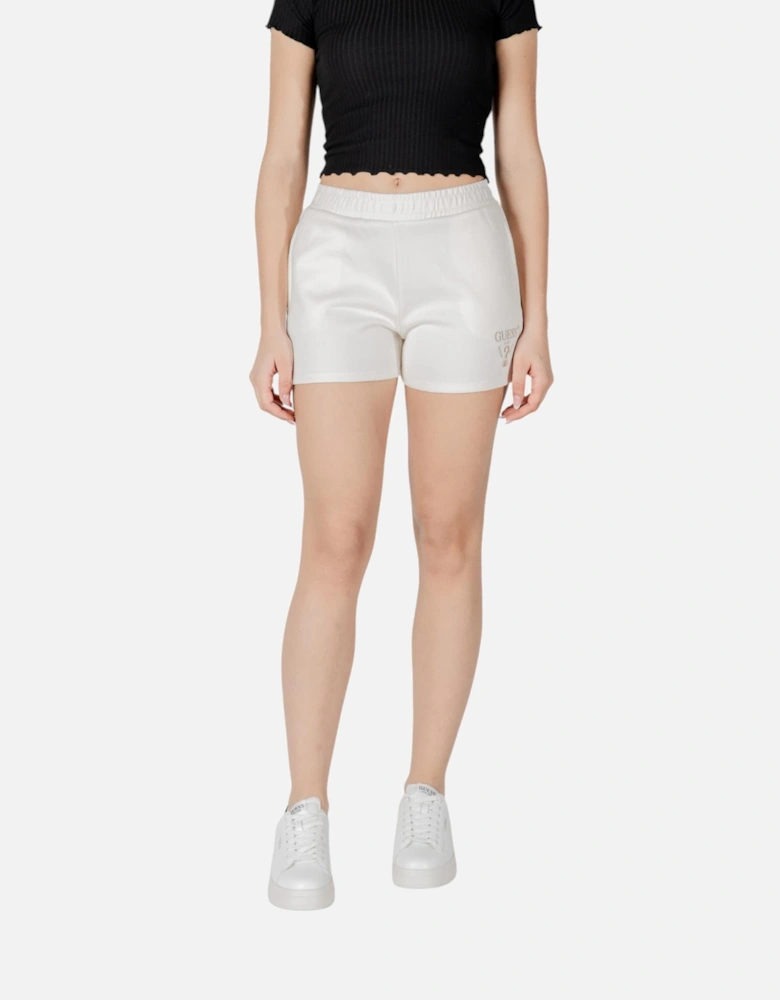 Front and Back Pocket Shorts Women - White