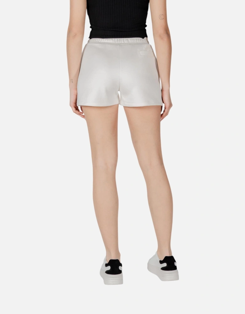 Front and Back Pocket Shorts Women - White