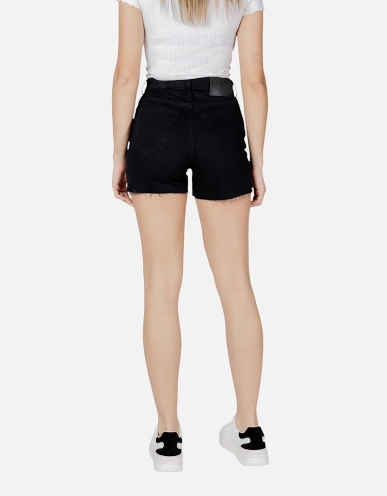 Classic Zip and Button Shorts with Pockets Women - Black