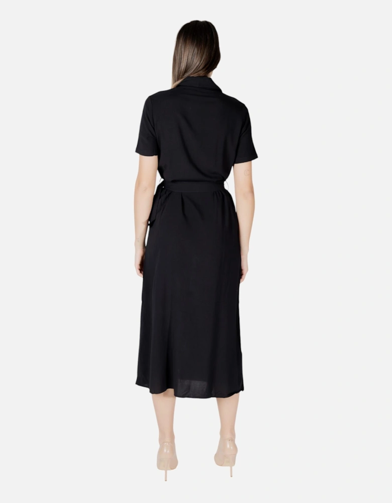 Short Sleeve Button-Up Dress Women - Beige Dresses