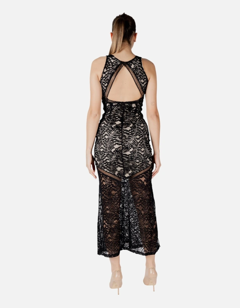Sleeveless V-Neck Dress Women - Black Dresses