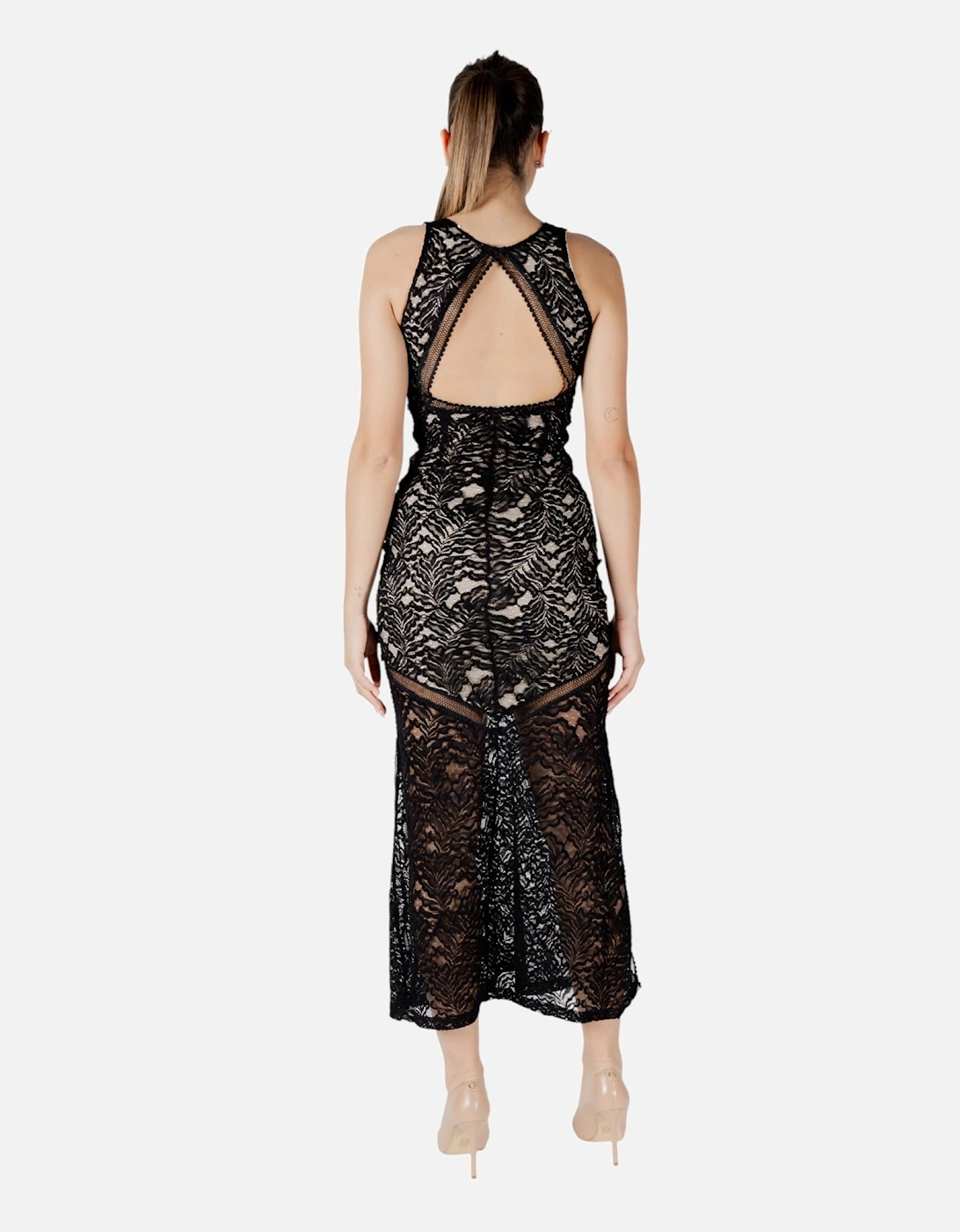 Sleeveless V-Neck Dress Women - Black Dresses