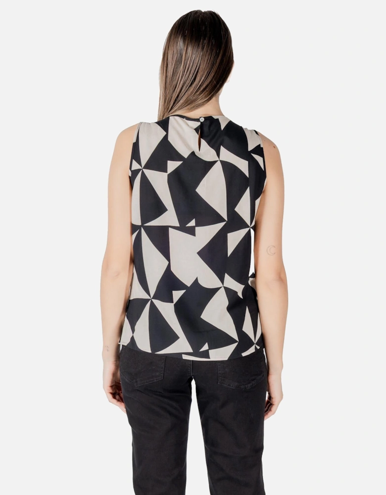 Tank Top with Button Fastening Women - Beige
