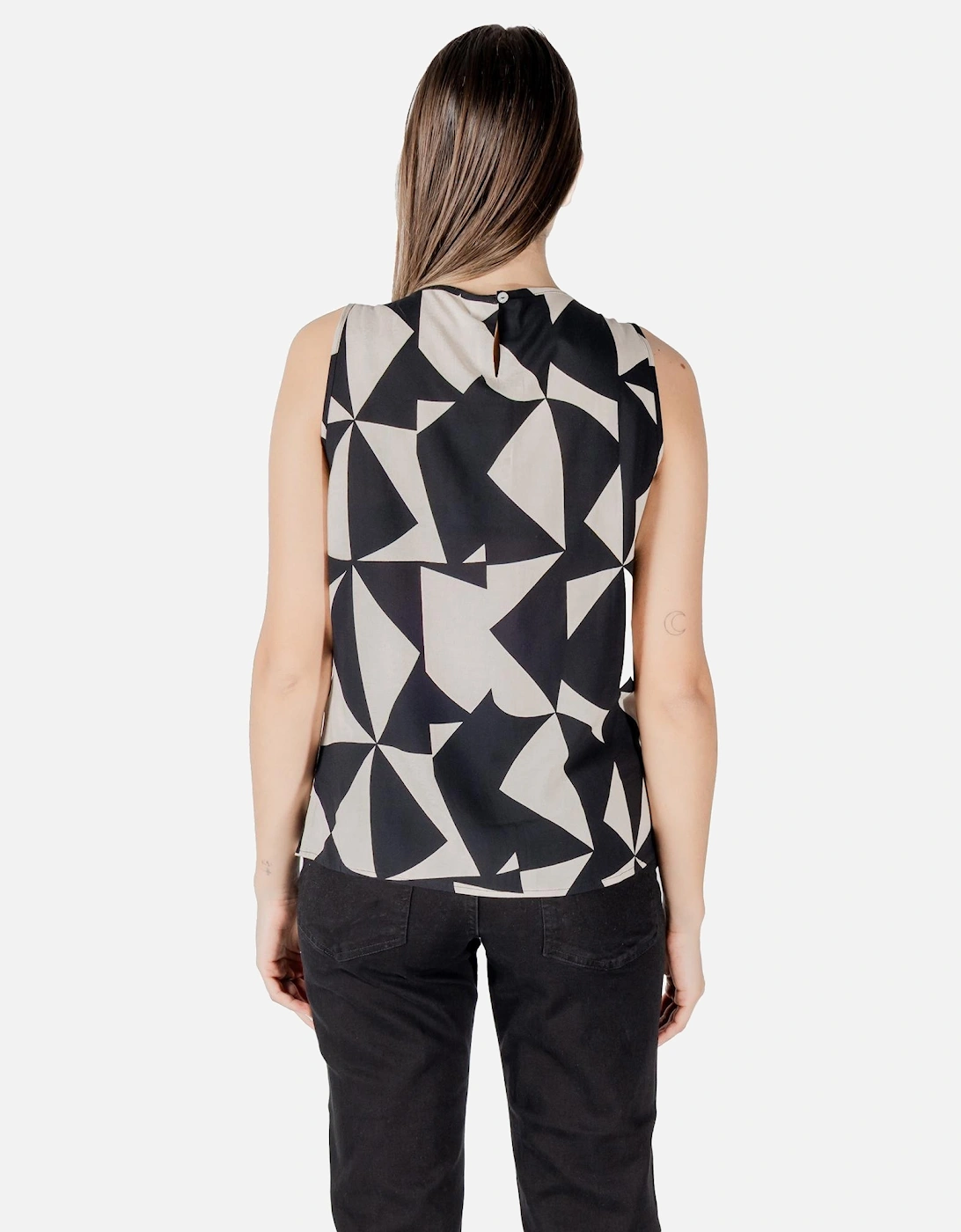 Tank Top with Button Fastening Women - Beige