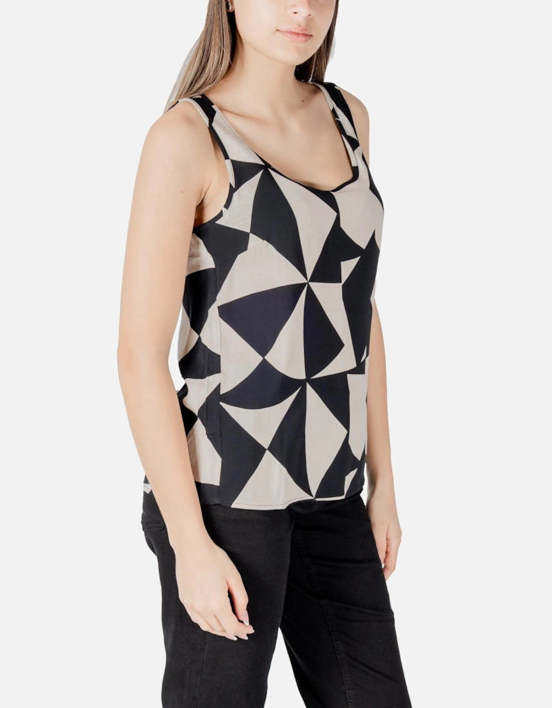 Tank Top with Button Fastening Women - Beige