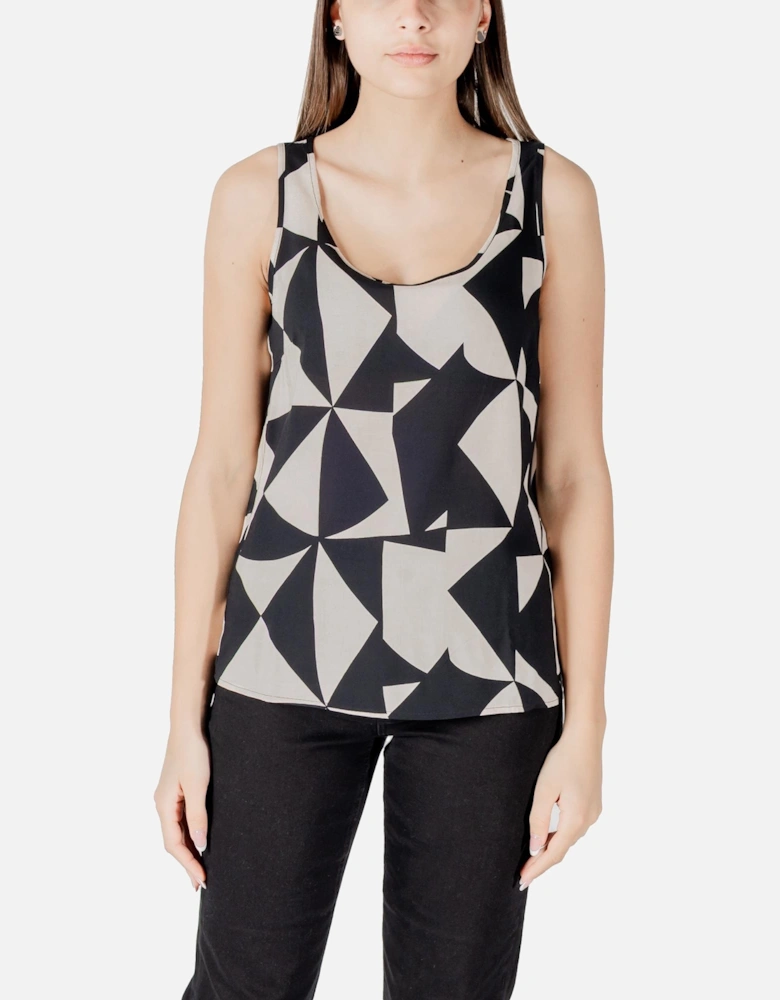 Tank Top with Button Fastening Women - Beige