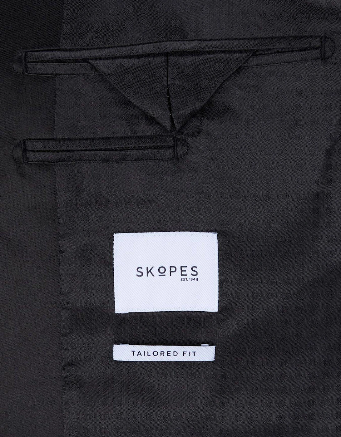 Cuba Tailored Fit Tuxedo Suit Jacket - Navy