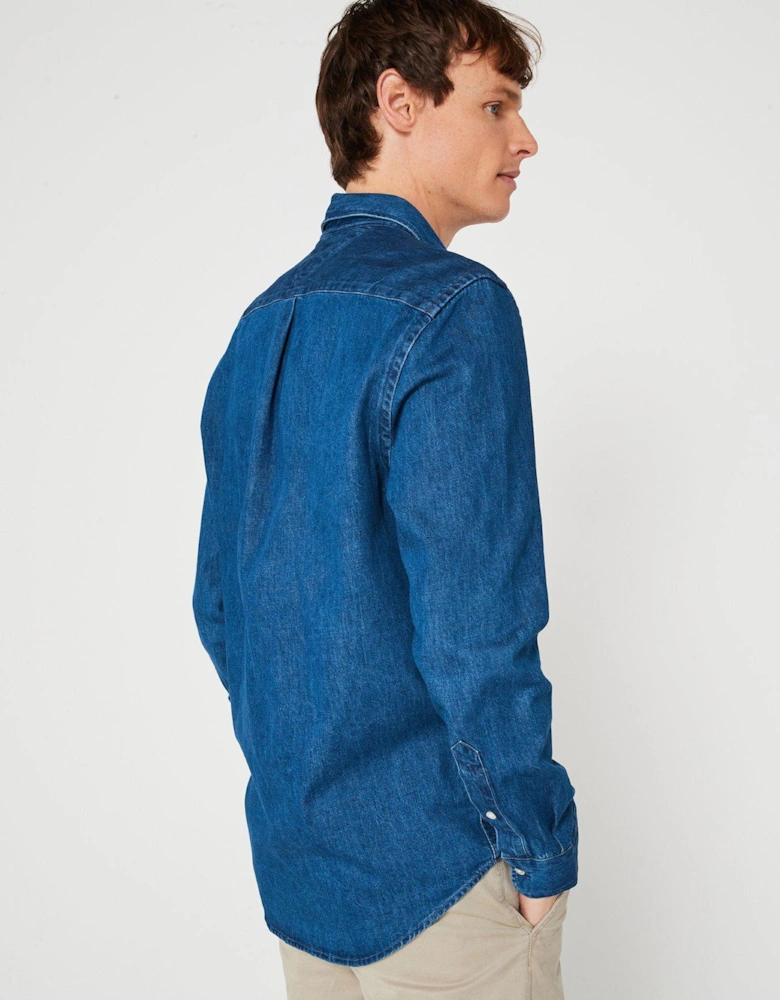 Denim Regular Fit Shirt - Dark Blue
