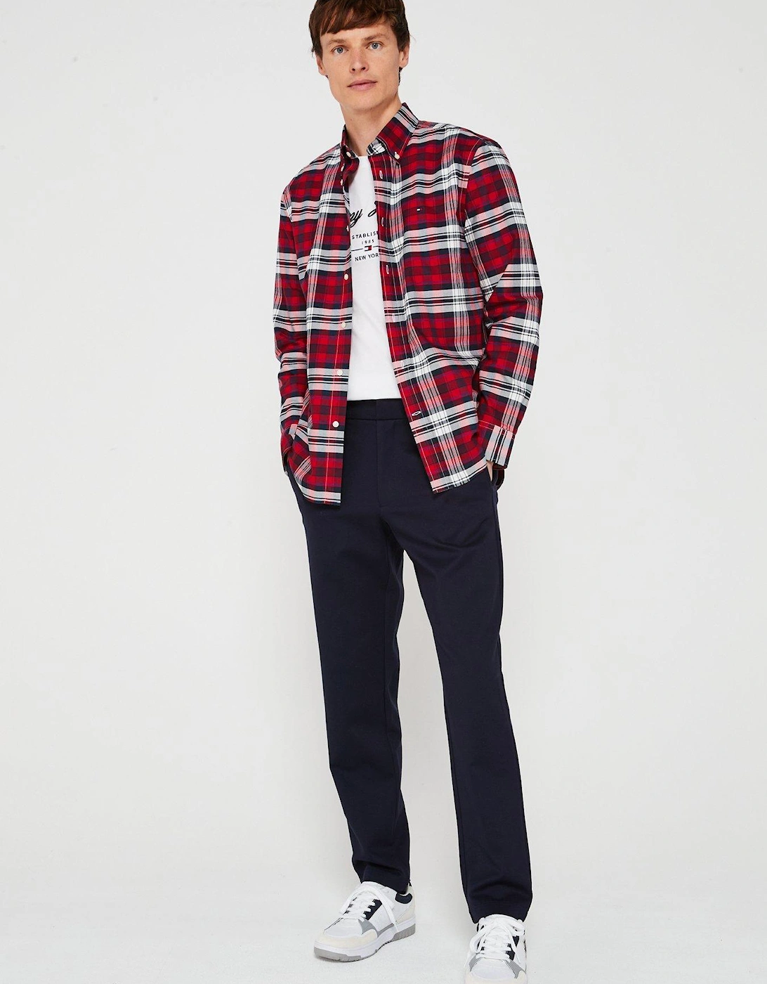 Regular Fit Heritage Plaid Oxford Shirt - Red