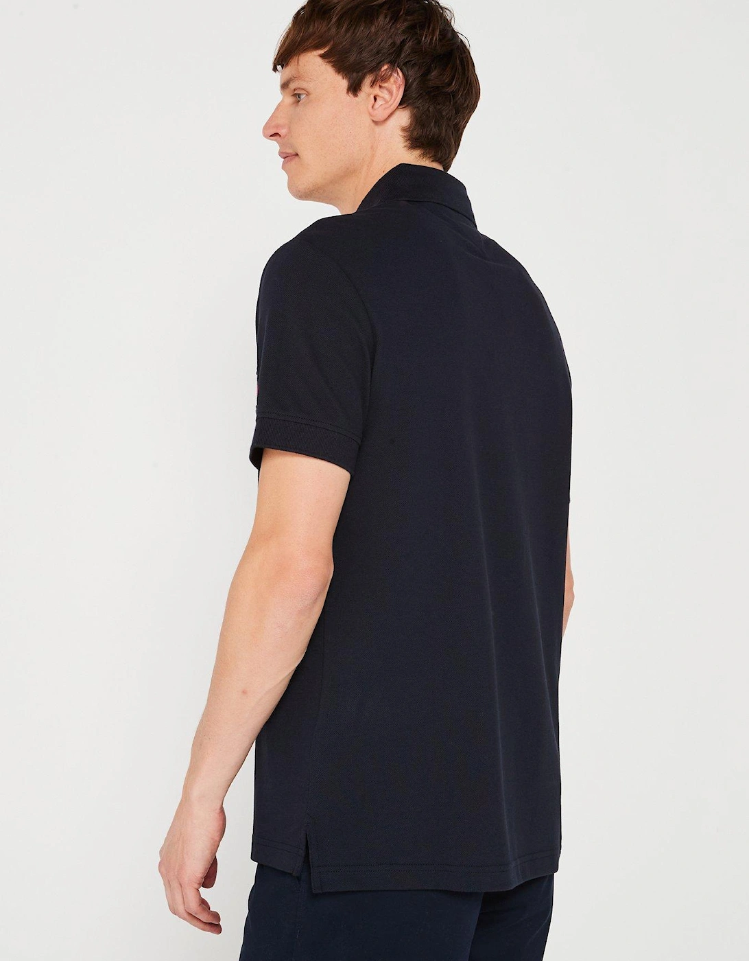 Regular Fit Chest Stripe Polo Shirt - Navy