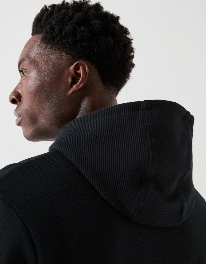 Ottoman Quarter Zip Hoody - Black
