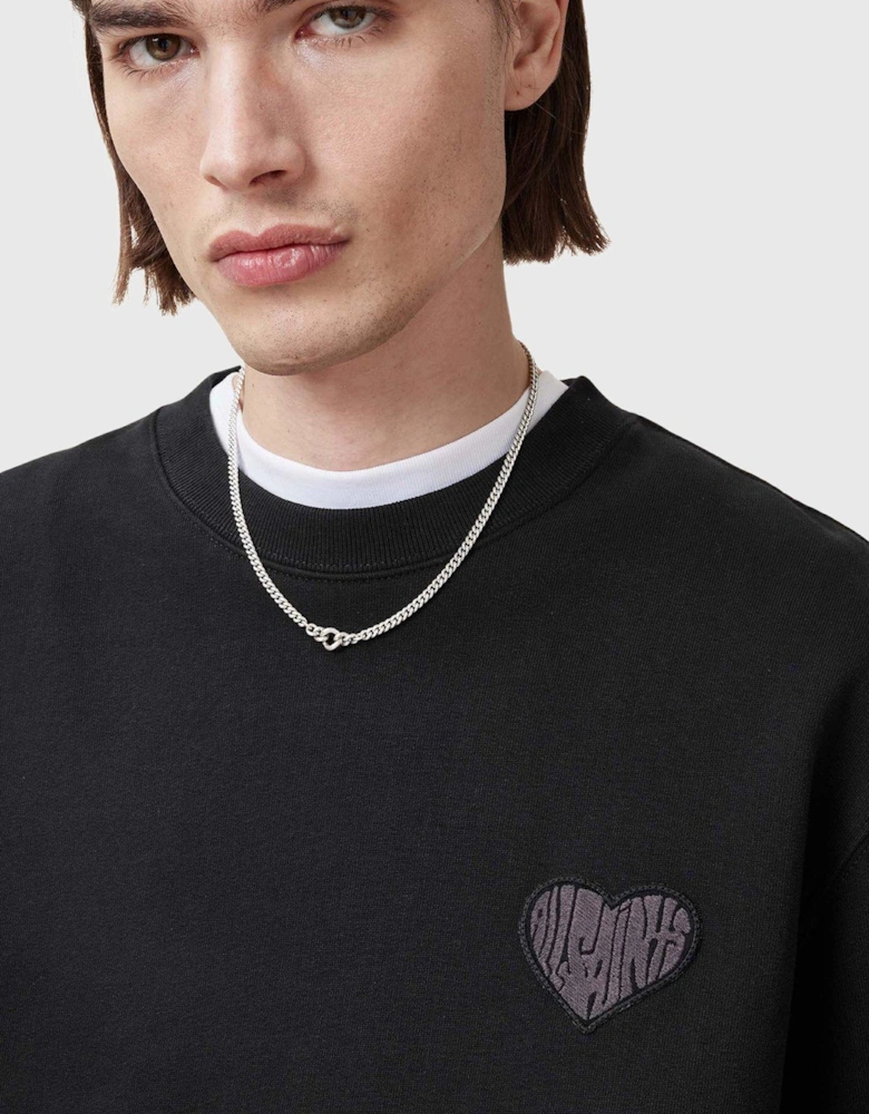 Lovers Logo Crew Neck Sweatshirt - Black