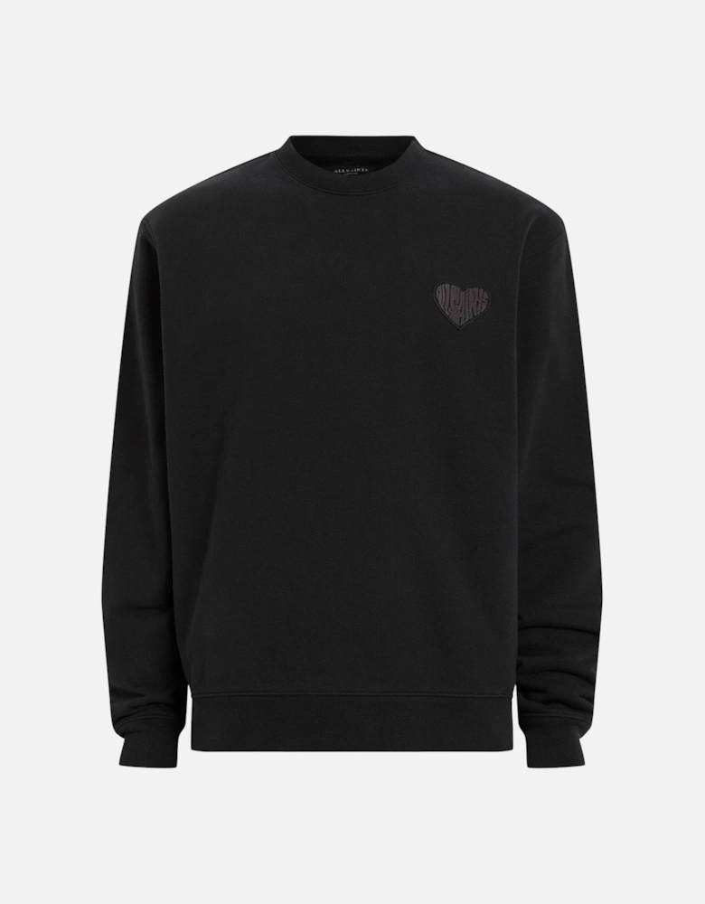Lovers Logo Crew Neck Sweatshirt - Black