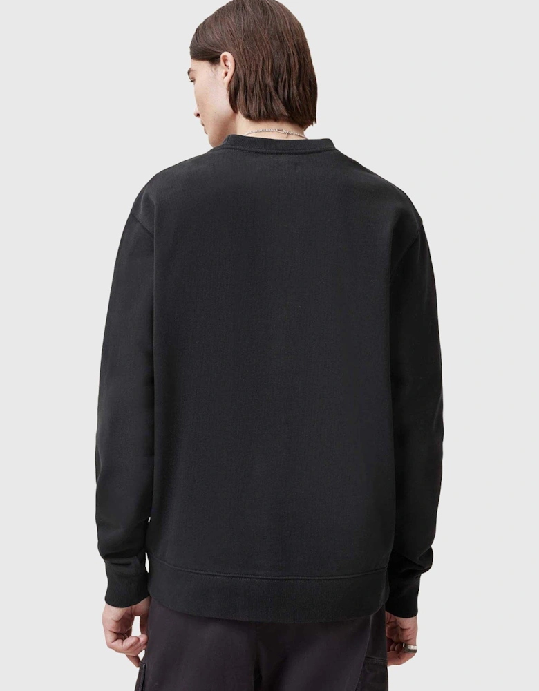Lovers Logo Crew Neck Sweatshirt - Black
