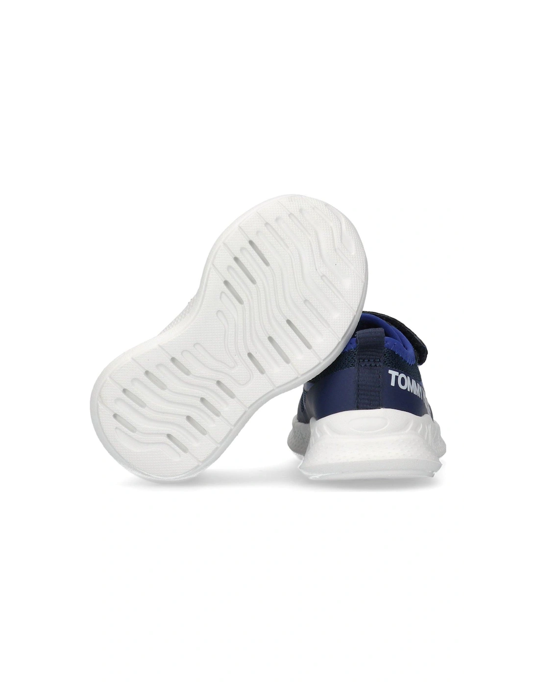 Boys Connor Low Cut Lace-Up/Velcro Trainers - Navy