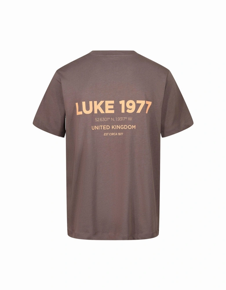 Ai Tee Oversized Printed T-Shirt - Dark Brown