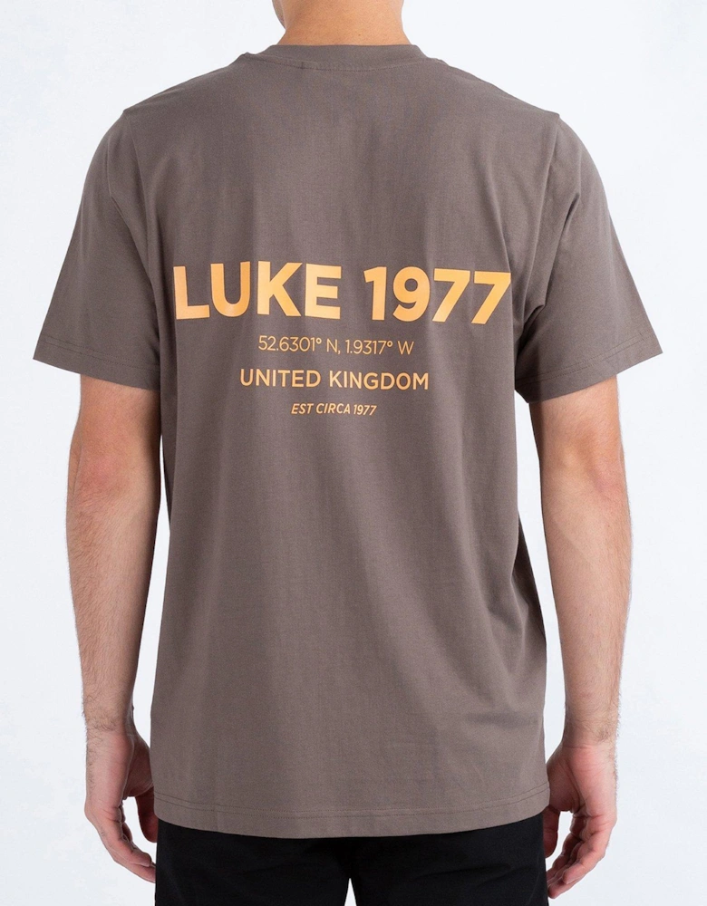 Ai Tee Oversized Printed T-Shirt - Dark Brown