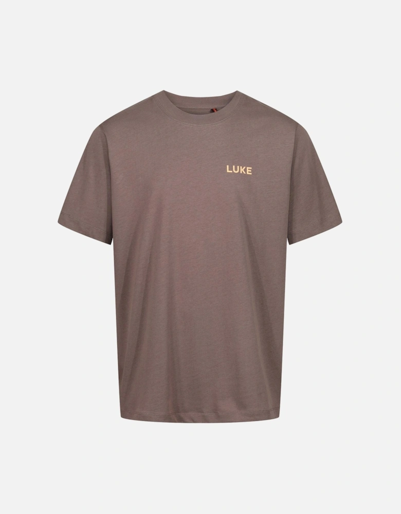 Ai Tee Oversized Printed T-Shirt - Dark Brown