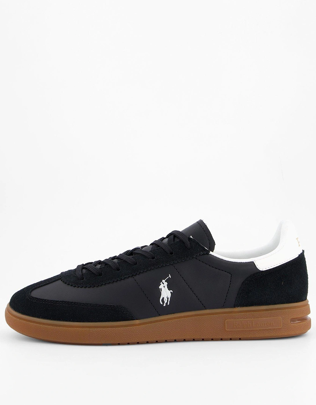 Heritage Court 110 Leather And Suede Trainers - Black/White, 8 of 7