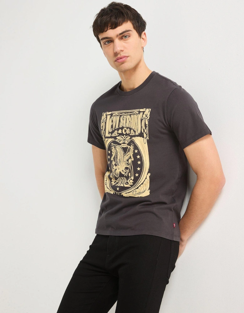 Graphic Crewneck T-Shirt - Black