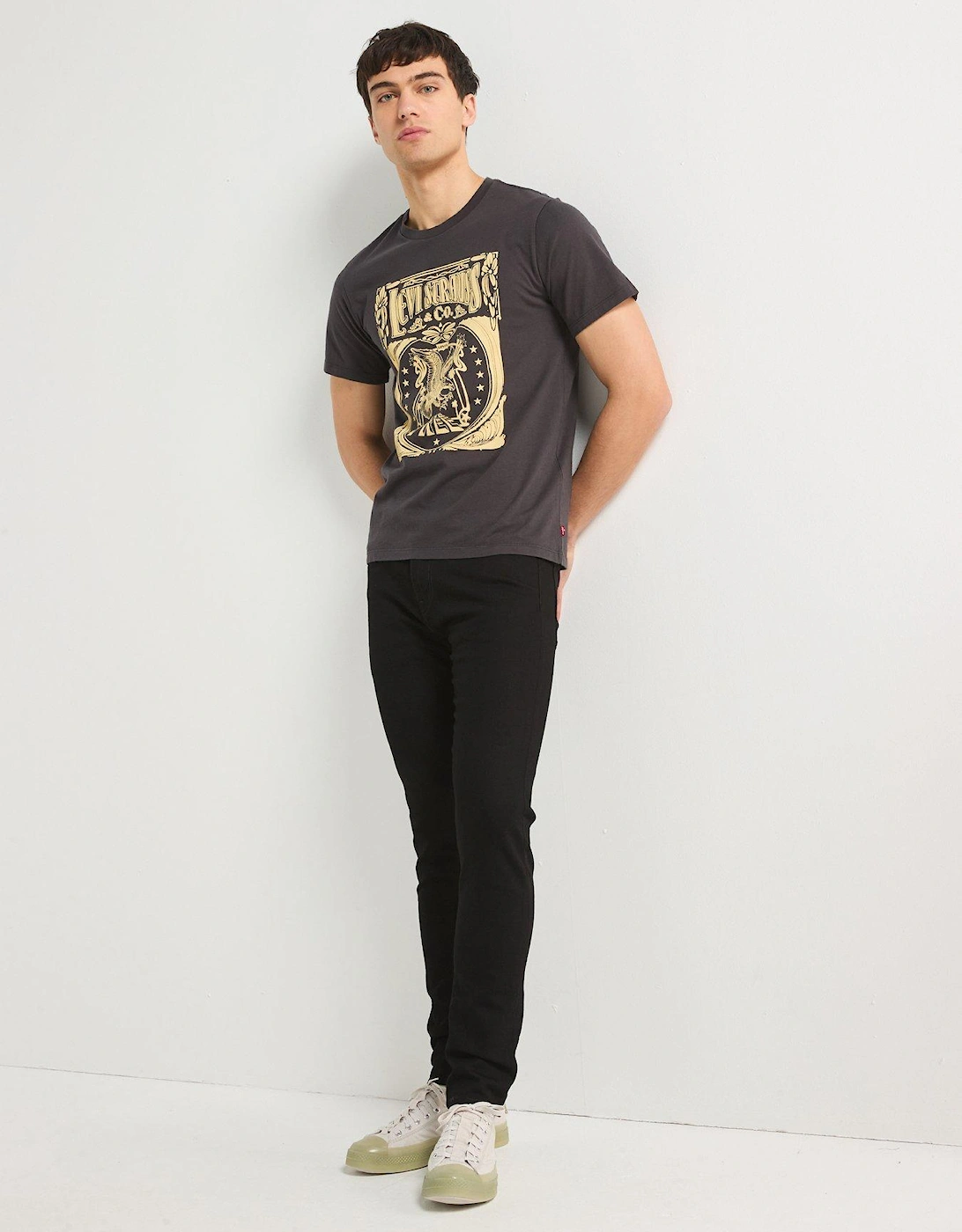 Graphic Crewneck T-Shirt - Black