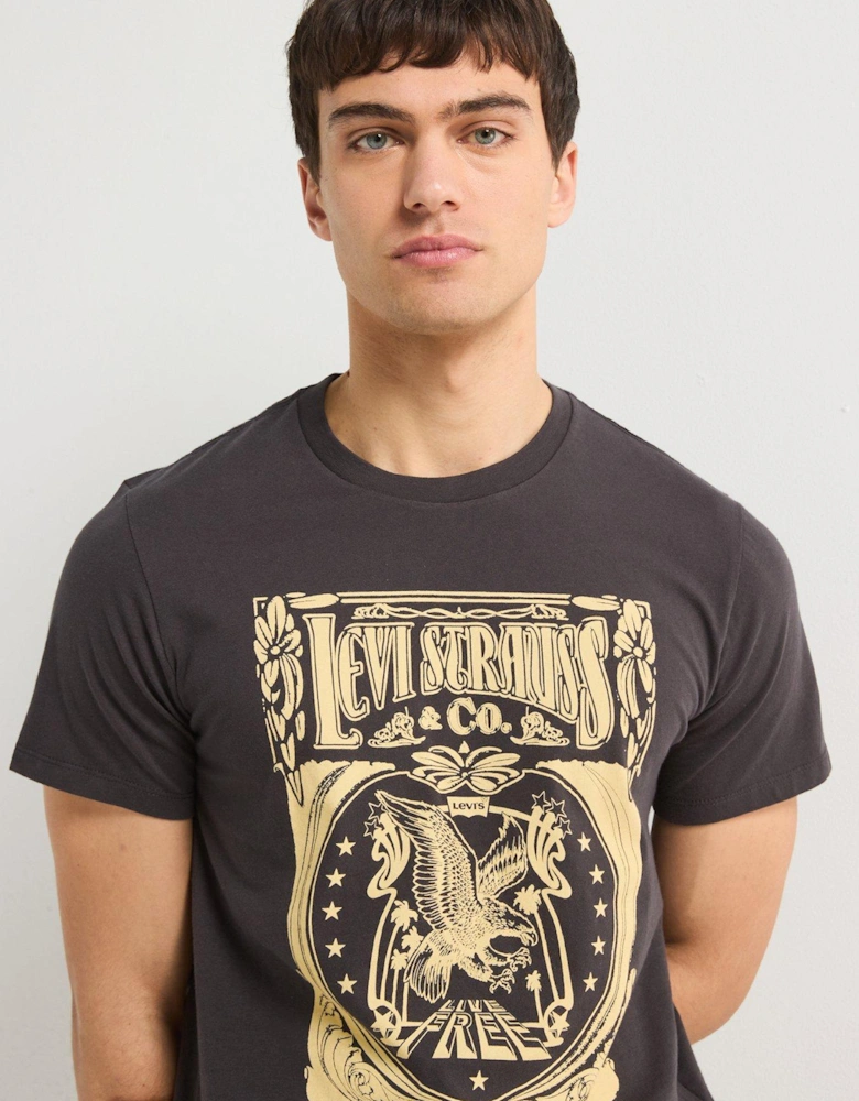 Graphic Crewneck T-Shirt - Black