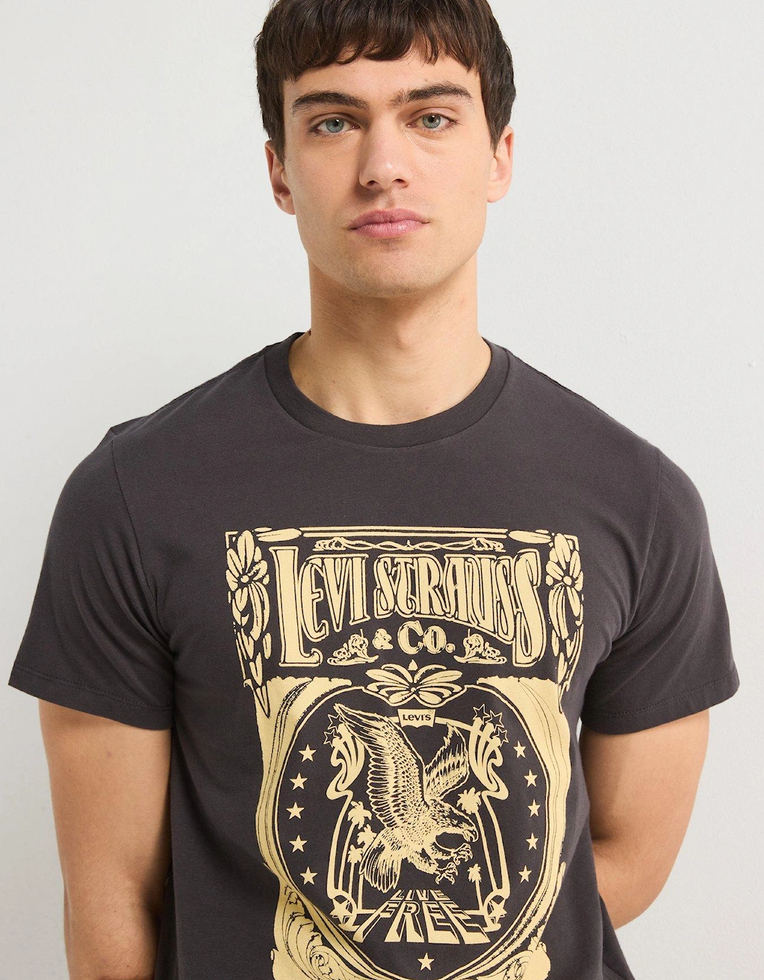 Graphic Crewneck T-Shirt - Black