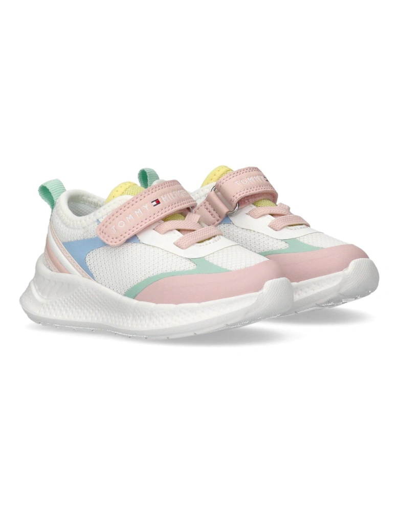 Girls Connor Low Cut Lace-Up/Velcro Trainers - Multi