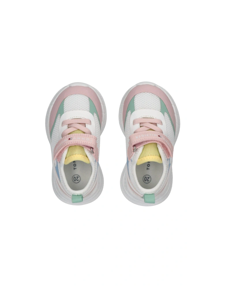 Girls Connor Low Cut Lace-Up/Velcro Trainers - Multi