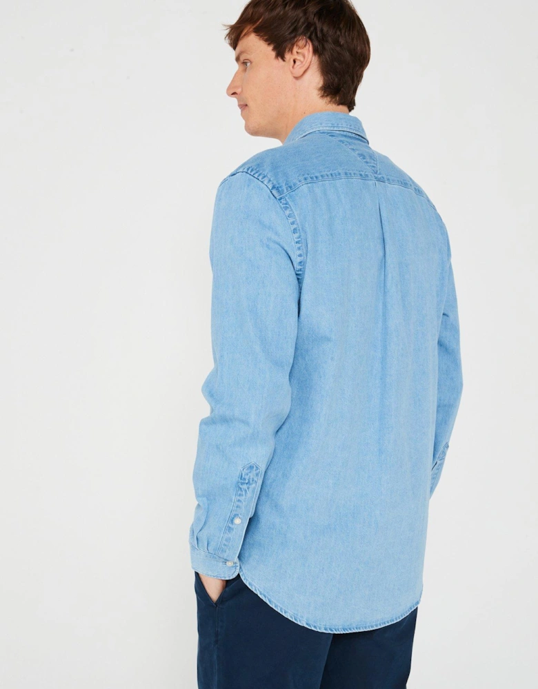 Denim Regular Fit Shirt - Light Blue