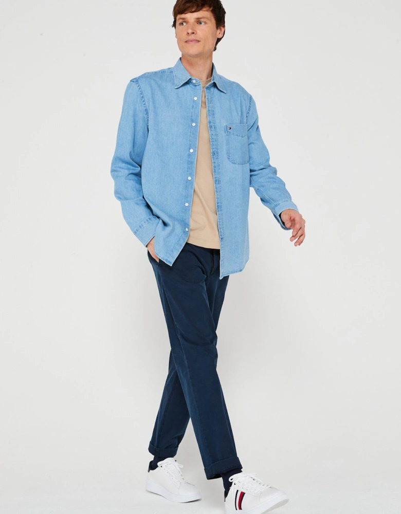Denim Regular Fit Shirt - Light Blue