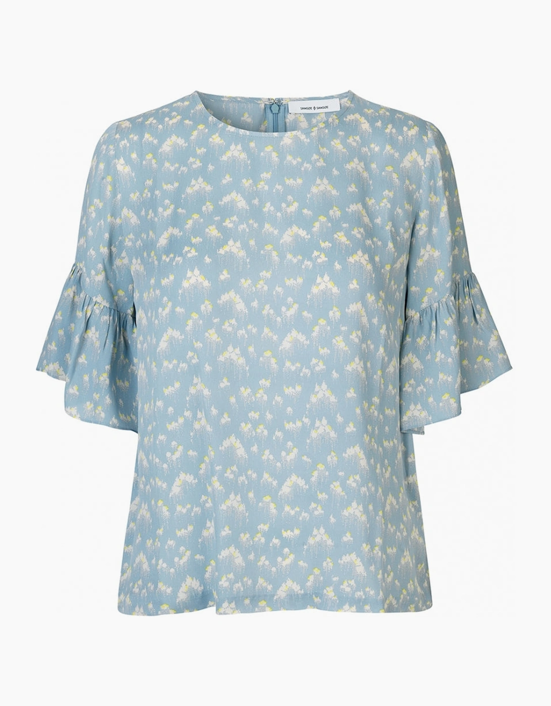 Samsoe & Samsoe Women's Samsoe & Samsoe Womens Serena Ss Aop Top 8083 - Blue