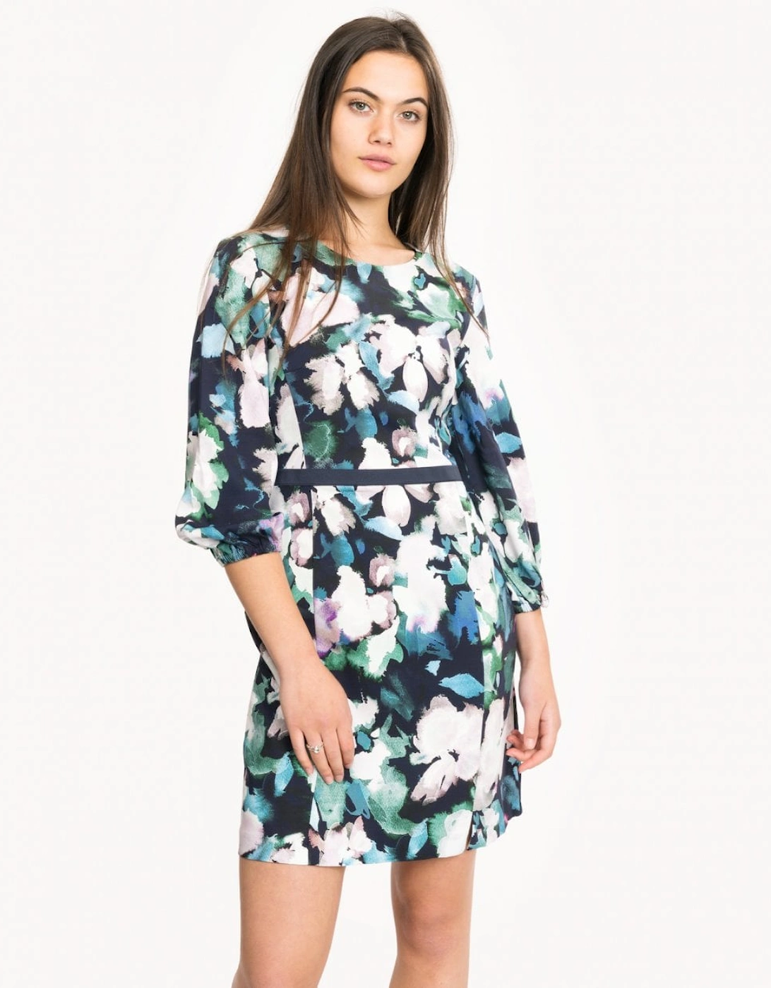 Dreda Print Flare Womens Dress, 7 of 6