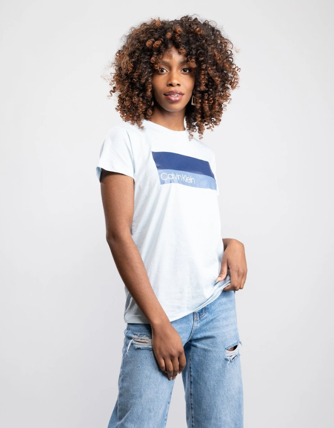 Duo Logo Print Womens T-Shirt, 5 of 4