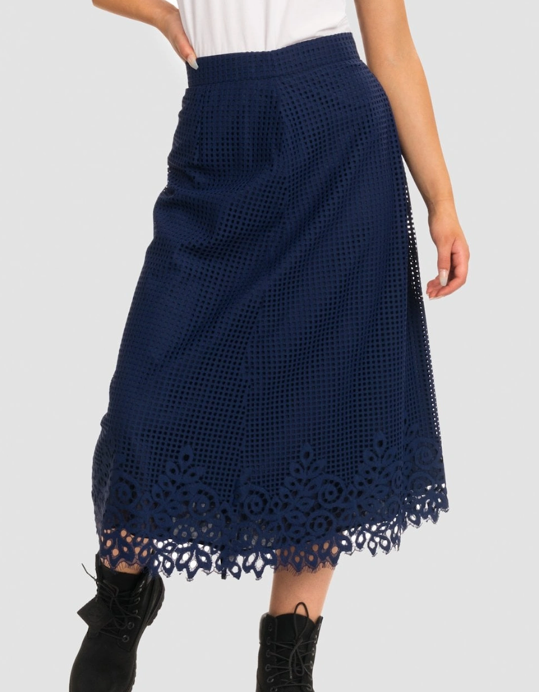Helena Laser Cut Womens Skirt, 5 of 4