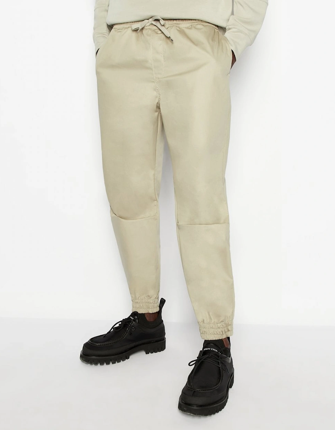 Armani Exchange Men's Tan Organic Cotton Joggers - Size 34/32