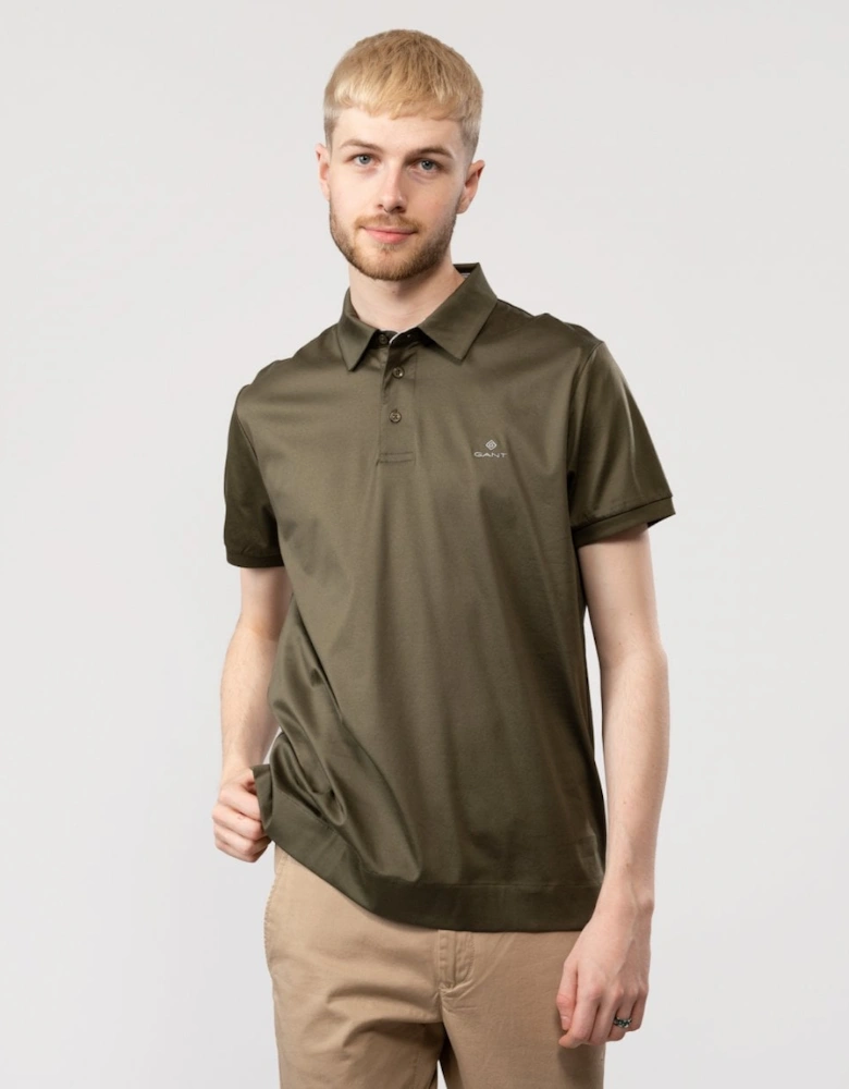 Mens Mercerized Jersey Short Sleeve Rugger